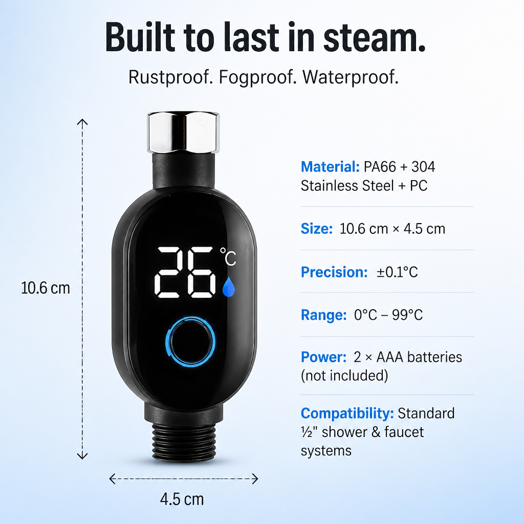 LushVibe™ — See the Precise Water Temperature Before It Meets Skin
