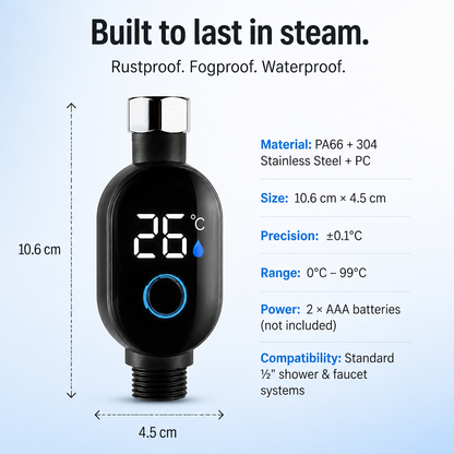 LushVibe™ — See the Precise Water Temperature Before It Meets Skin