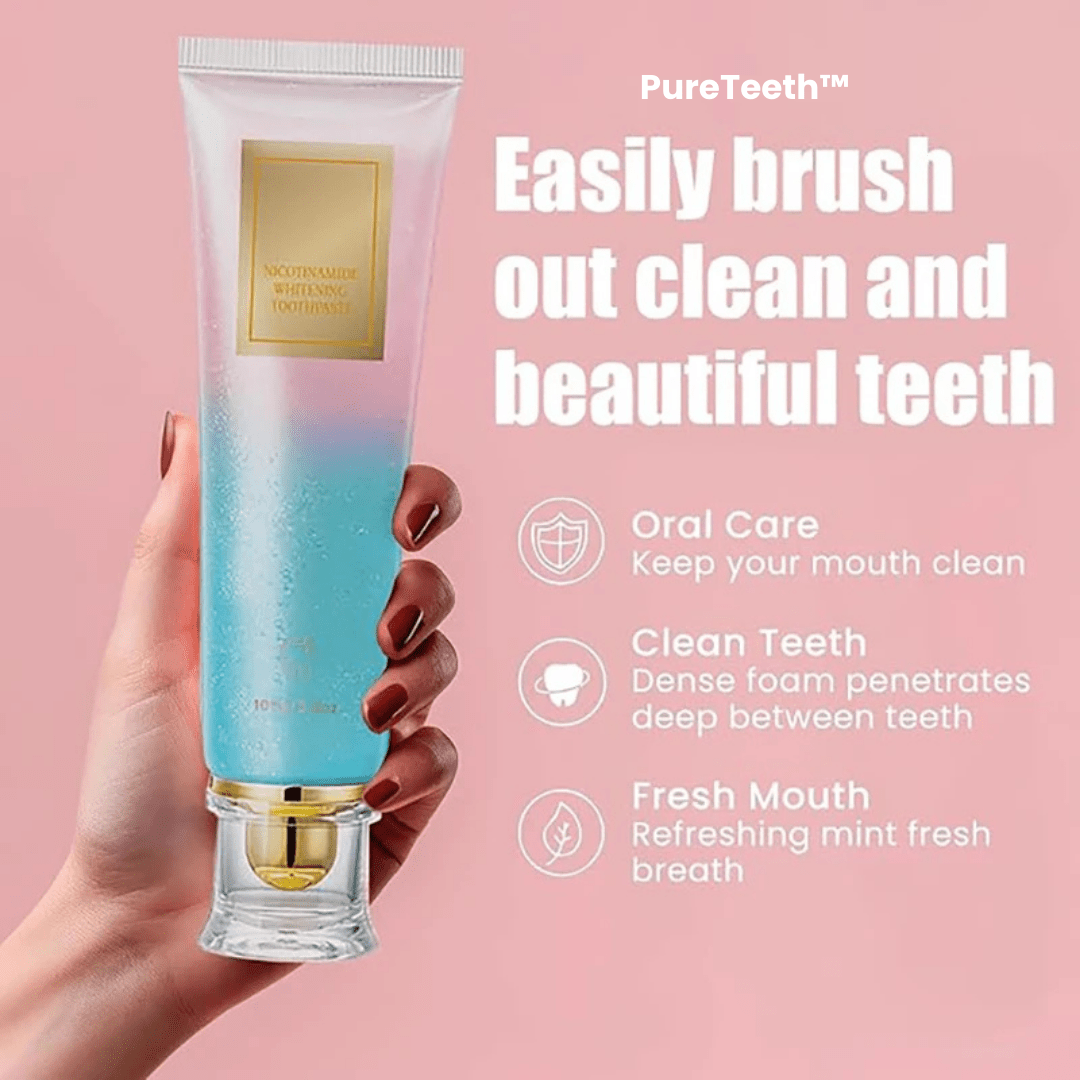(1+1 FREE) PureTeeth™ Niacinamide Brightening Toothpaste