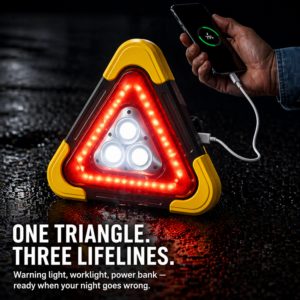 BlazeGuard™ — Brighten the Night, Signal the Way & Power Your Phone