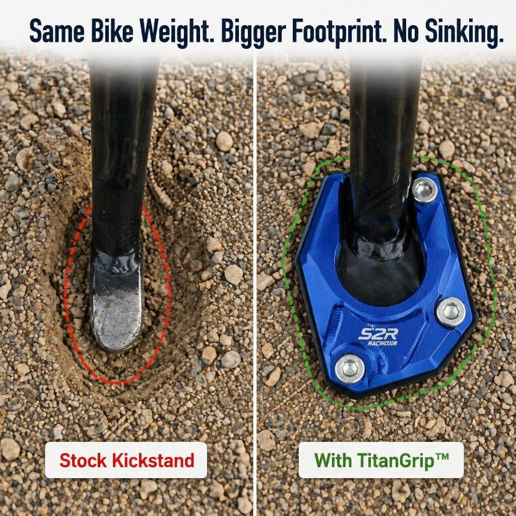 TitanGrip™ — Say Goodbye to Bike Tipping on Soft Terrain Forever