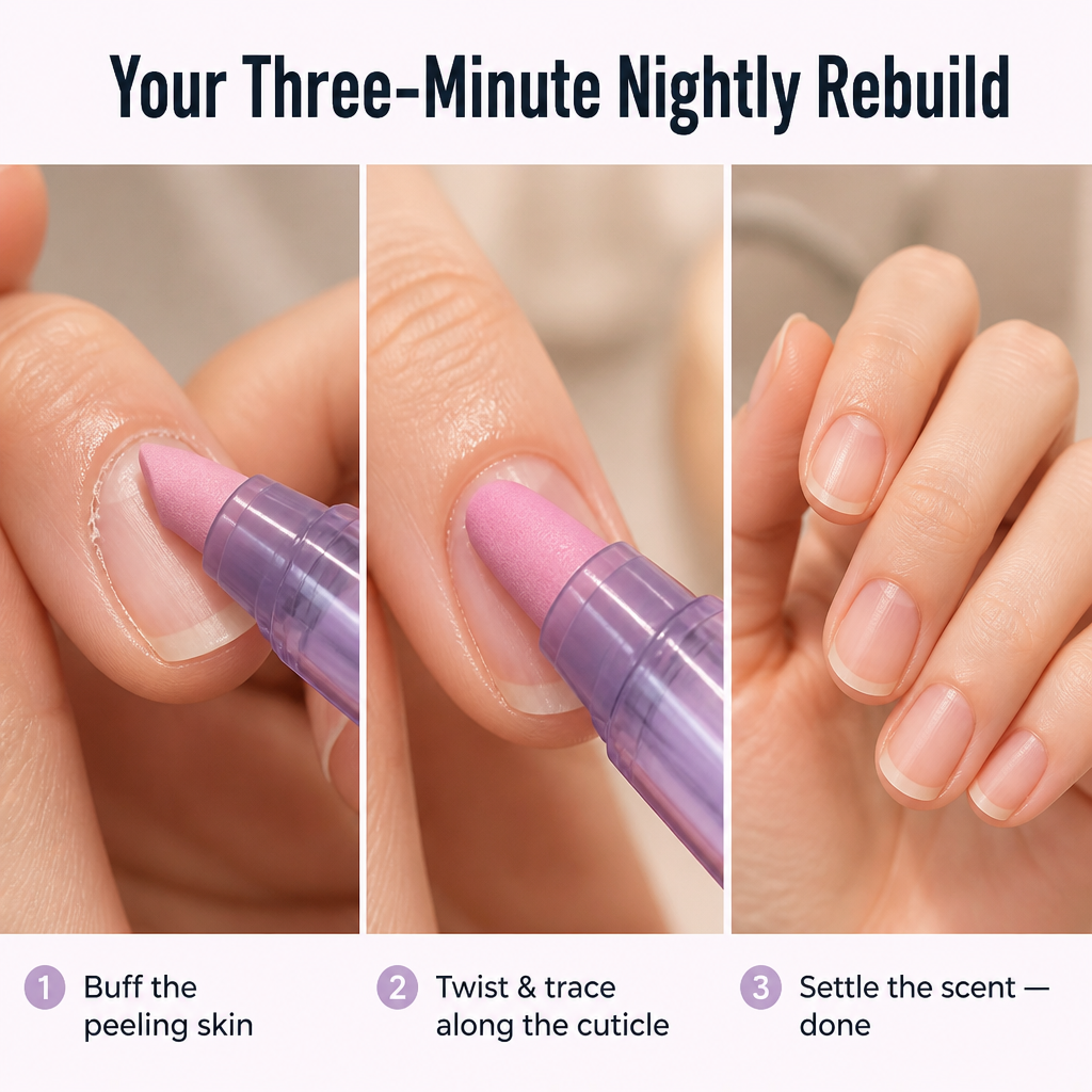 VitaNail™ — Restore Post-Gel Nails Using This 3-in-1 Buffer Oil Pen