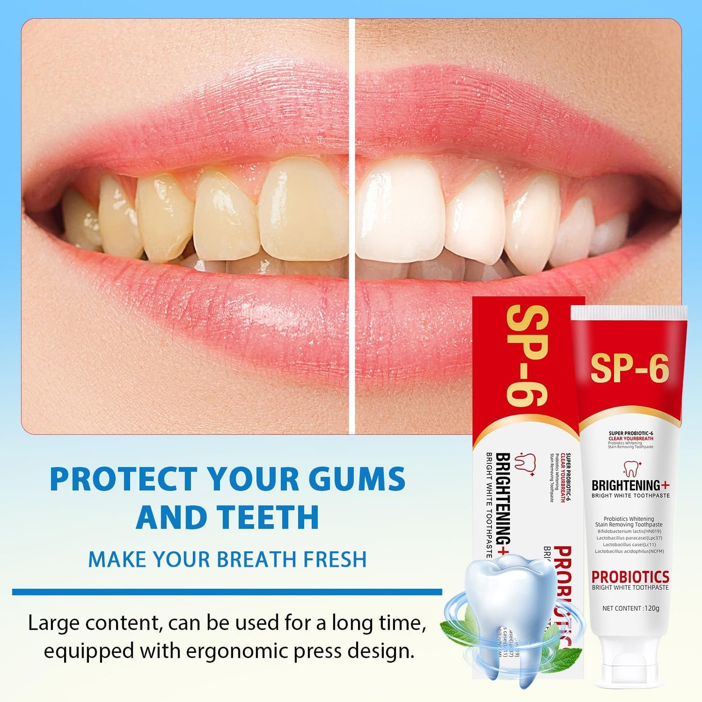 ClearGlow™ Probiotic Toothpaste — Stop Plaque and Unlock a Radiant, Confident Smile