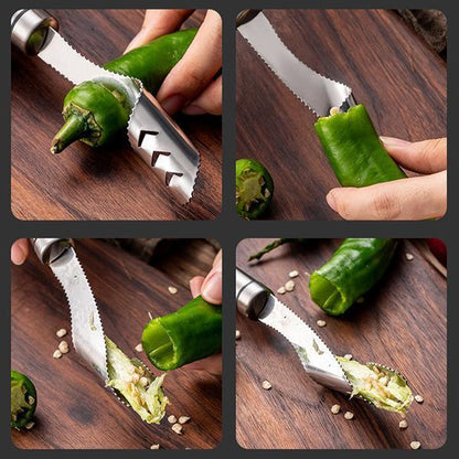 BlazeCore™ Pepper Corer — Slice Like a Pro and Enjoy Mess-Free Kitchen Magic Every Time