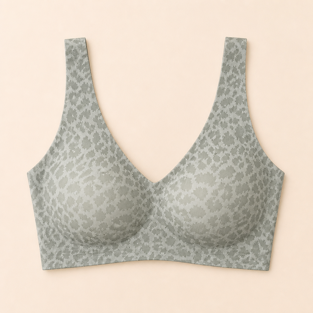 SilquiEase™ – Wireless Seamless Leopard Print Bra with Back Cut-Out