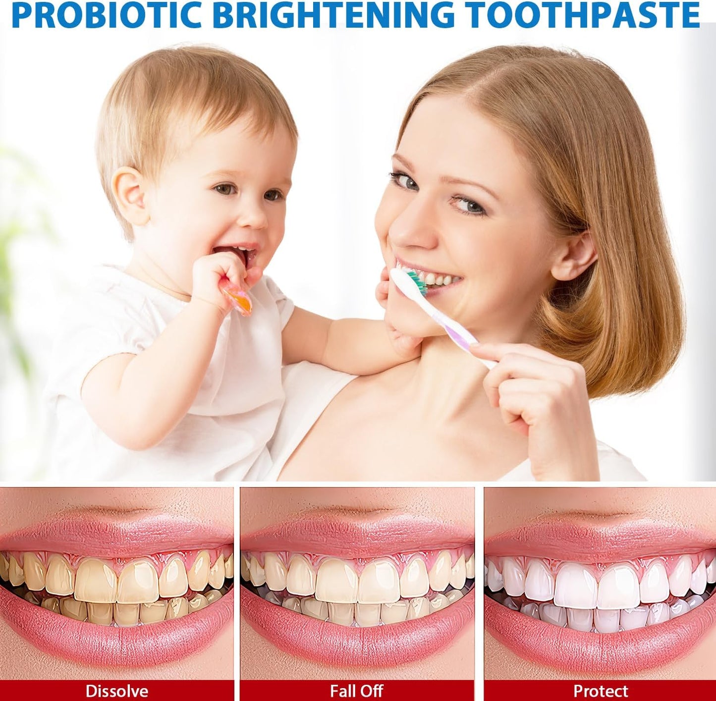 ClearGlow™ Probiotic Toothpaste — Stop Plaque and Unlock a Radiant, Confident Smile
