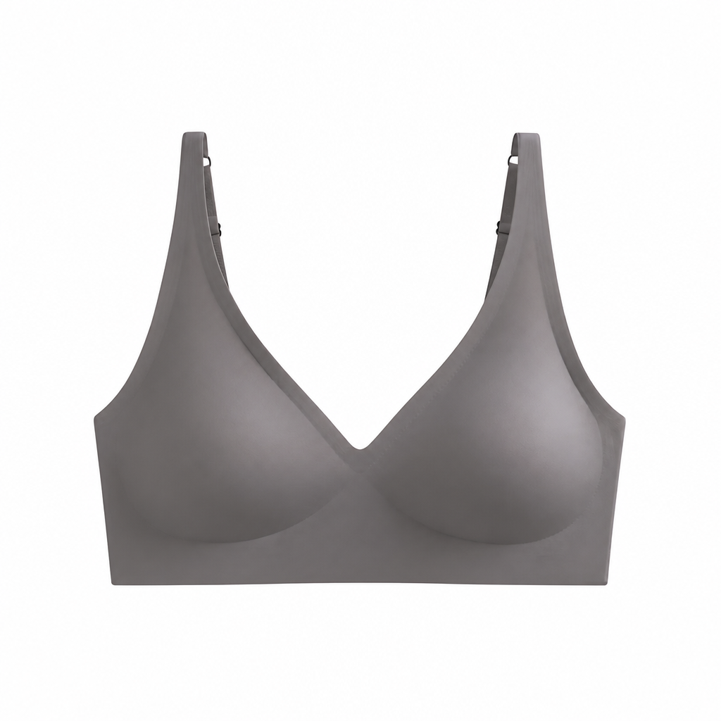 SilkenEase™ – Wire-Free Invisible V-Neck Comfort Bra