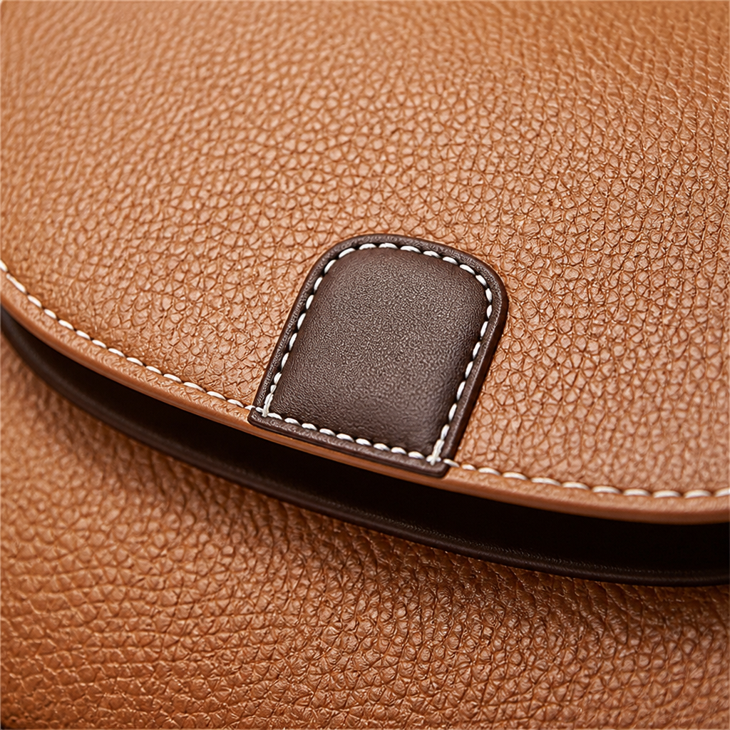 SolaraVera™ – Timeless Pebbled Leather Crossbody with Magnetic Snap