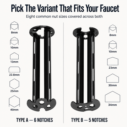FlexiGrip™ — Fit Any Faucet In Tight Under-Sink Spots Without Needing A Plumber