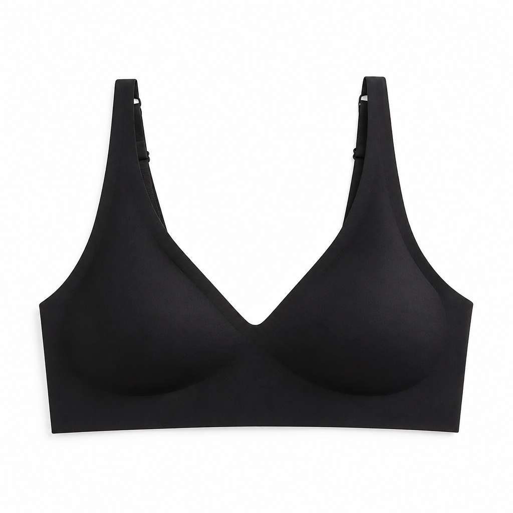 SilkenEase™ – Wire-Free Invisible V-Neck Comfort Bra