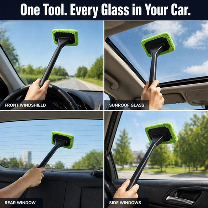 PrismaShine™ — Erase Foggy Windshields Streak-Free Without Leaving Your Seat