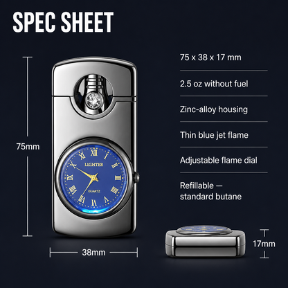 IgniteXcel™ — Light a Blue Torch Flame and Tell the Time with One Hand