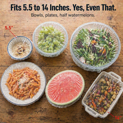 FreshWrapPro™ — Seal Any Bowl in One Stretch and Avoid the Cling-Wrap Struggle