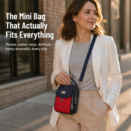 VeloStride™ Mini Crossbody — Tote Your Phone, Wallet & Keys Rain or Shine