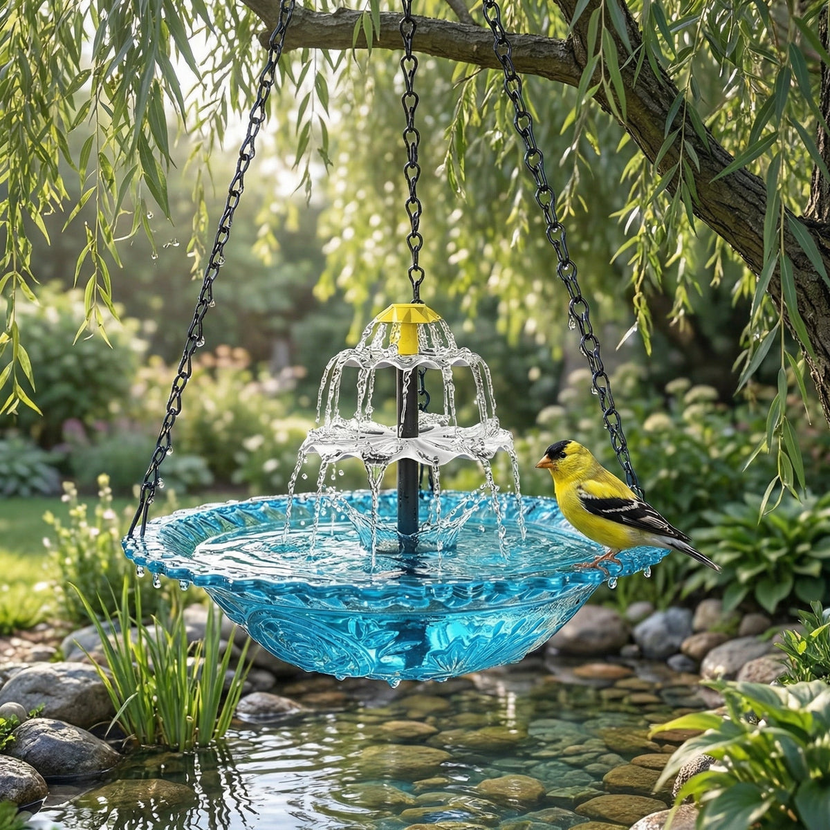AquaLuxe™ Fountain — Sun-Powered Serenity That Brings Your Garden to Life