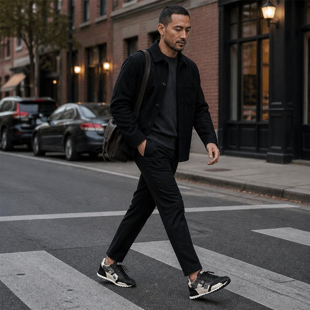 StridePro™ – Heritage Retro Running Sneakers in Suede & Mesh Blend