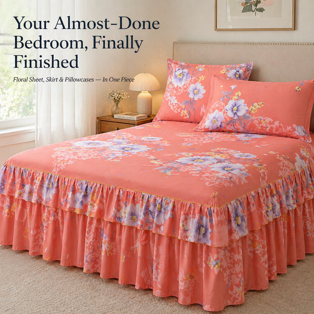 BloomEase™ — Dress Your Bed in Artistic Blooms from Sheet to Floor