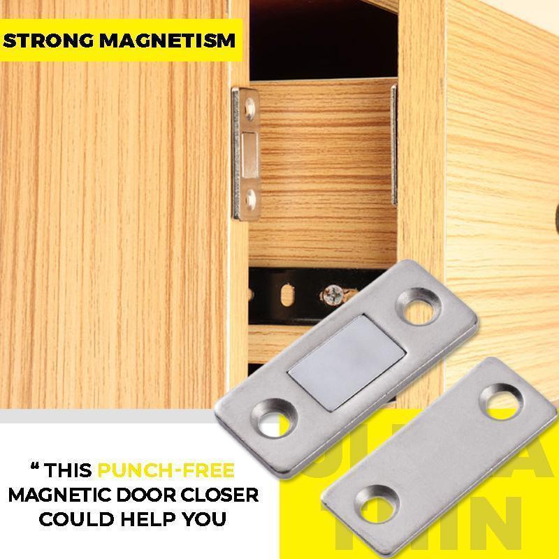 Strong Magnetic Ultra-Thin Invisible Door Catch, Punch-Free (4 pcs)
