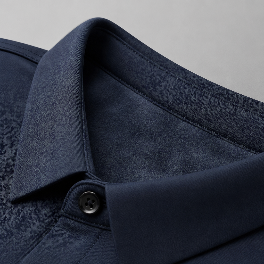 VulcanTherm™ – Slim-Cut Fleece-Lined Shirt Featuring Brushstroke Design