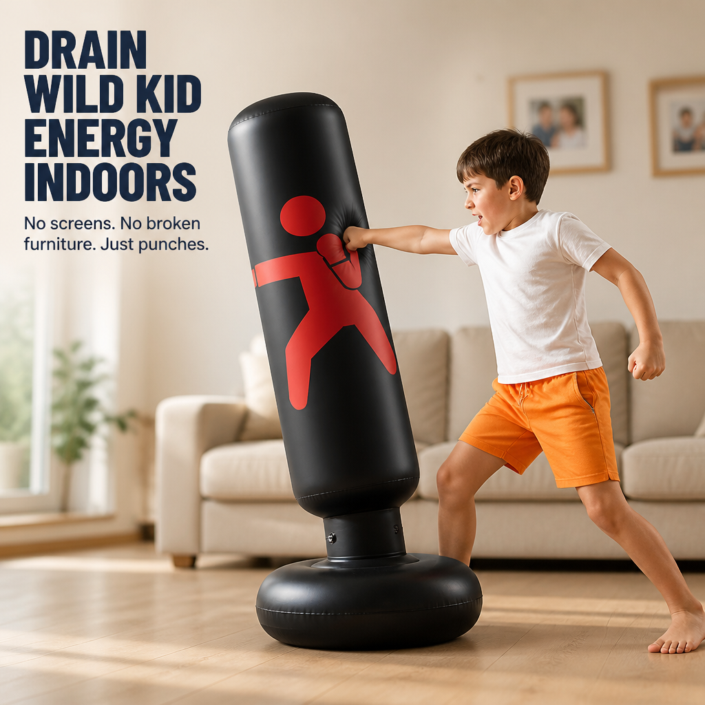 BounceBattler™ — Burn Off Kids' Wild Energy Indoors Without Giving Up Screen Time
