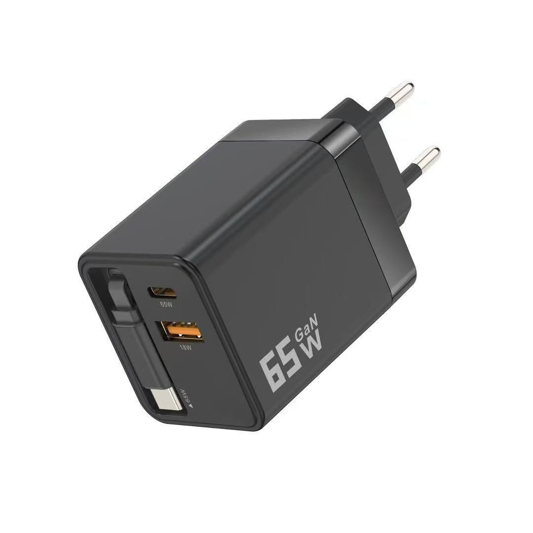SparkCharge™ 80W Retractable Charger — Unleash Lightning-Fast Power with Zero Cable Chaos