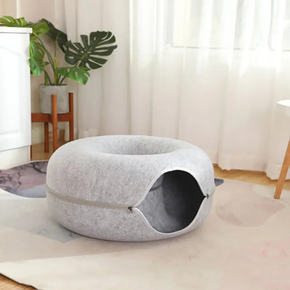 CatDome - Donut-Shaped Cat Tunnel Bed