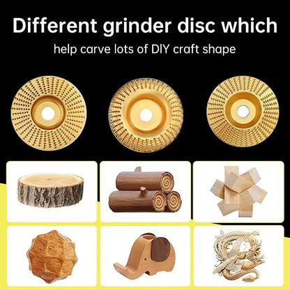 Wood Carving Discs Set for Angle Grinder – Accurate Carving & Grinding