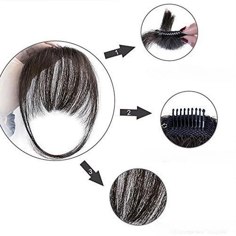 NovaTress™ Clip-in Bangs — Snap on Stunning Style and Confidence in Seconds