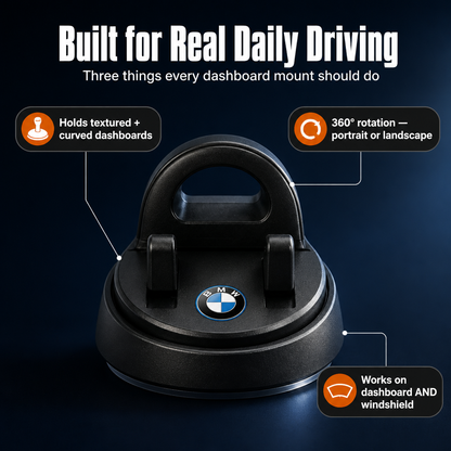 LumaRide™ — Secure Your Phone in Seconds Using Your Car's Emblem | 30-Day Guarantee