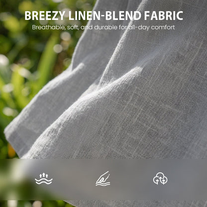 Drakescape™ – Casual Hooded Linen-Blend Two-Piece Set