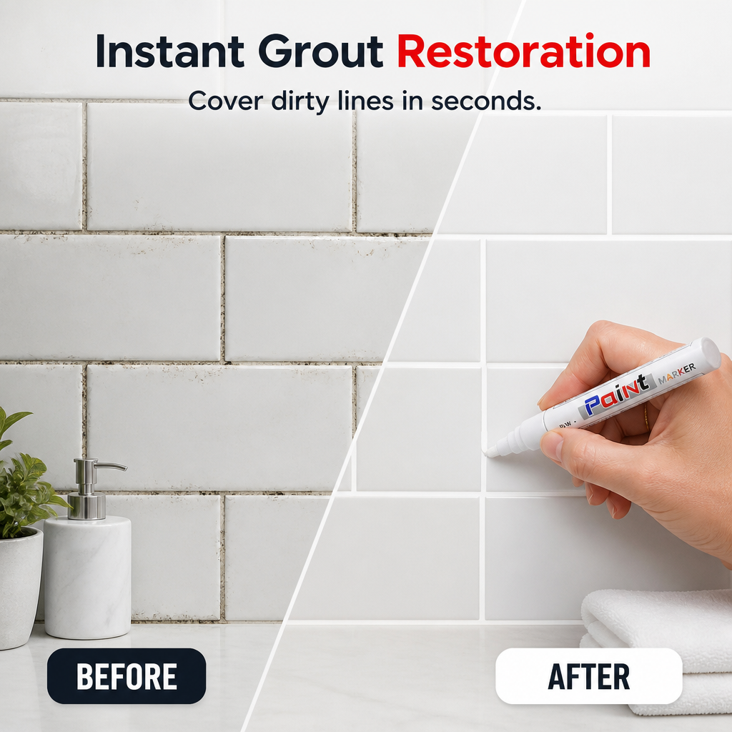 EverCraft™ — Hide Stained Grout Instantly and Maintain Waterproofing