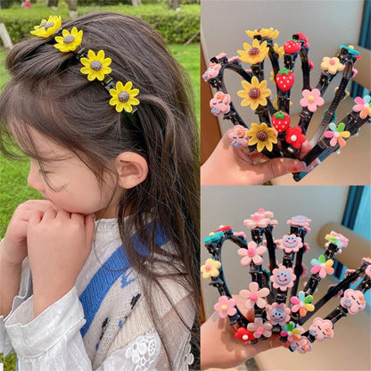 GlimmerPetal™ Hairpin Headband Set — Light-Up Her Look with All-Day Comfort and Magical Style