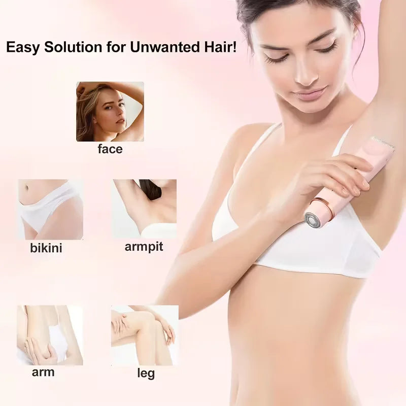 SilqueEase™ Precision Shaver — Experience Effortless, All-Day Silky Smoothness Without a Trace of Pain