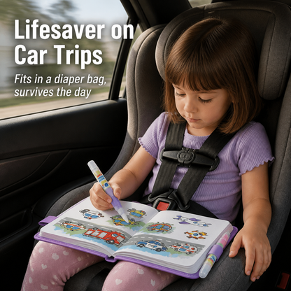 SplashCraft™ — Keeps Kids Busy for Hours of Quiet Coloring with No Mess