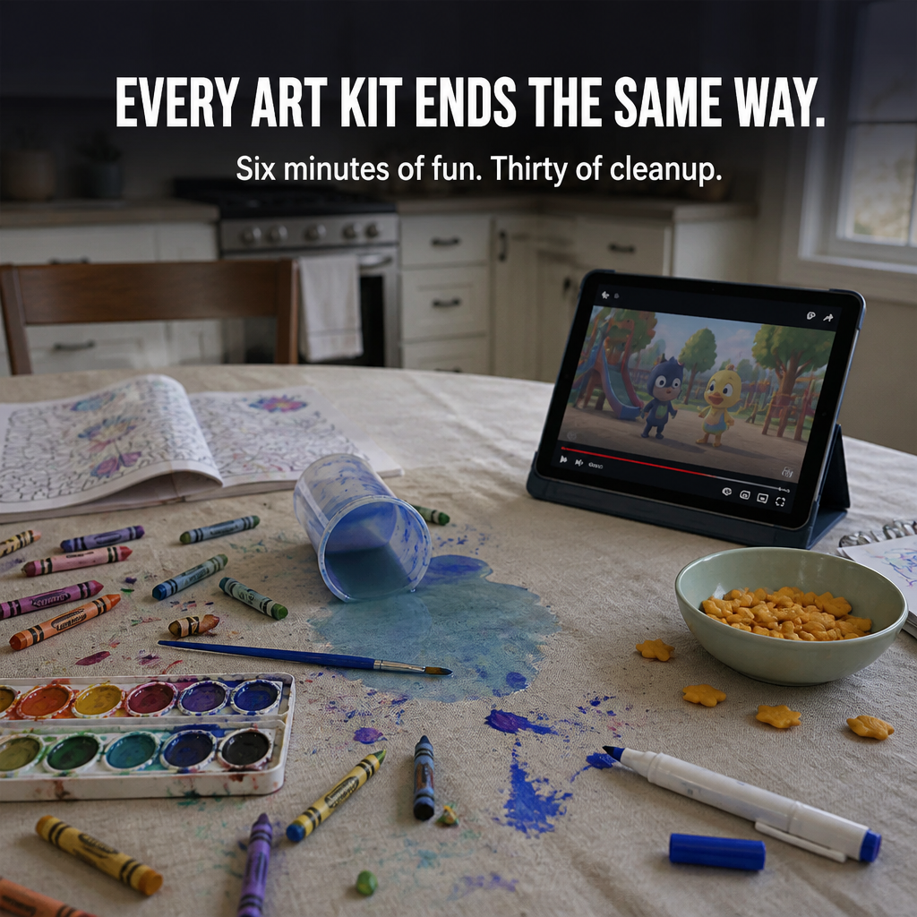 SplashForm™ — Transform Tap Water into Marble Art Kids Lift, Dry, and Frame