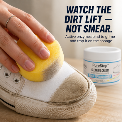PureStep™ — Remove Dingy Yellow Stains & Revive White Sneakers in 5 Minutes