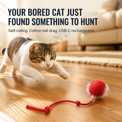 WildTail™ — Make Your Bored Indoor Cat Hunt & Leap Again