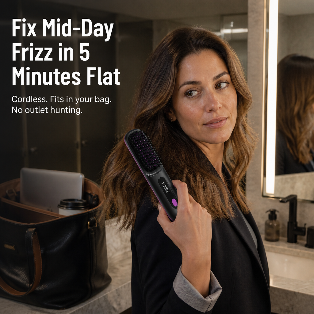 CordMaster™ — Tame Mid-Day Frizz Instantly, No Cord or Outlet Needed