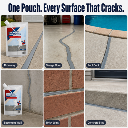 CrackVault™ — Seal, Fill & Waterproof Concrete Cracks in Less Than 10 Minutes