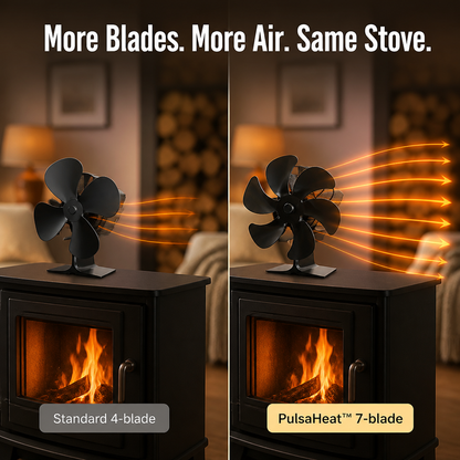 PulsaHeat™ — Drive Wood Stove Warmth Into Every Chilly Corner Of Your Room