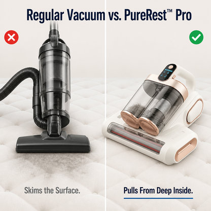 PureRest™ Pro Mattress Cleaner — Extract Dust Mites from Your Mattress for Allergy-Free Rest
