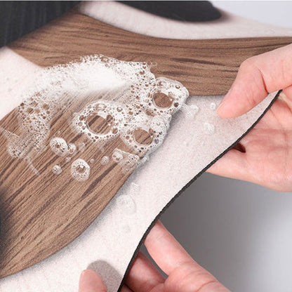 Retro butterfly fast-drying non-slip diatomaceous mat