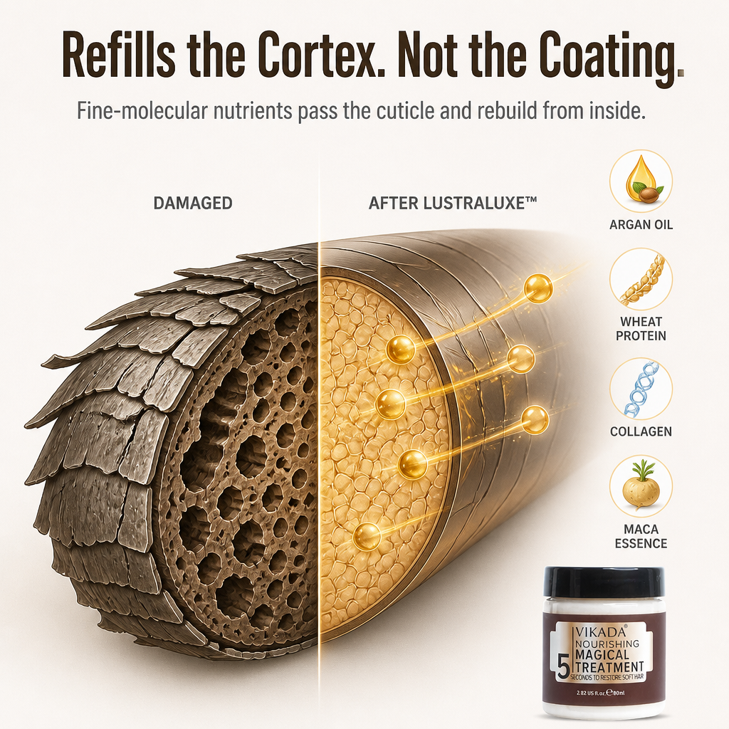 LustraLuxe™ — Restore Weakened Hair Within 5 Minutes a Week from the Inside