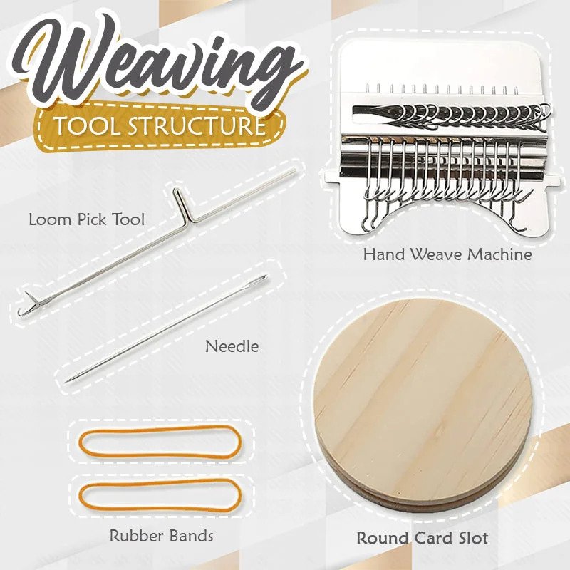 ThreadCraft™ Mini Loom — Instantly Revive Your Favorite Clothes with Creative Flair