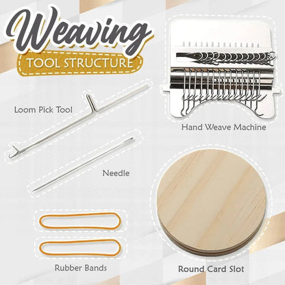 ThreadCraft™ Mini Loom — Instantly Revive Your Favorite Clothes with Creative Flair