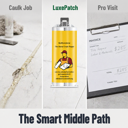 LuxePatch™ — Match Color & Repair Cracked Tile, Stone, or Porcelain Instantly