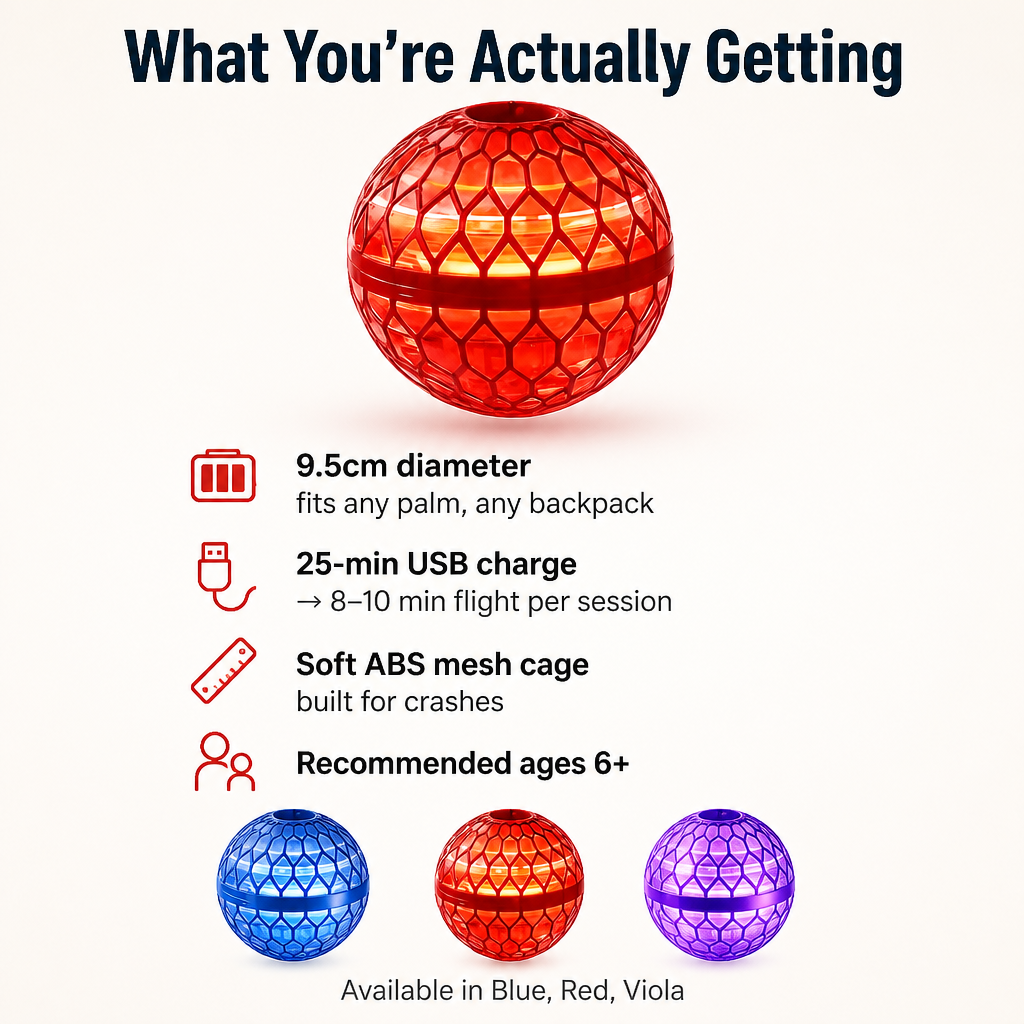 AeroLuxe™ Orb — Throw It, Float It, Boomerang It Right Back to You