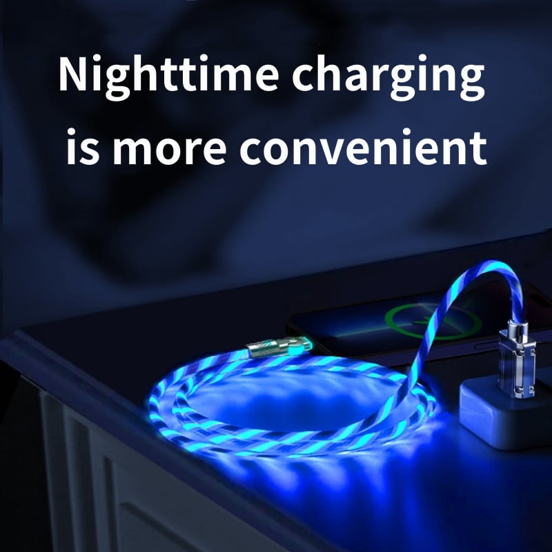 GlowLink - Fast Charging Cable with 540° Rotation and Illuminated Lights