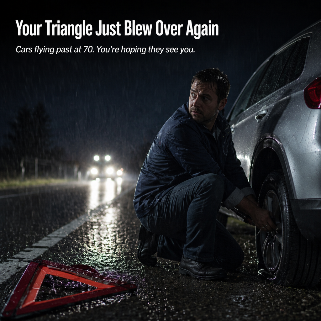 LuciPulse™ — Attach to Your Roof & Illuminate the Roadside Instantly