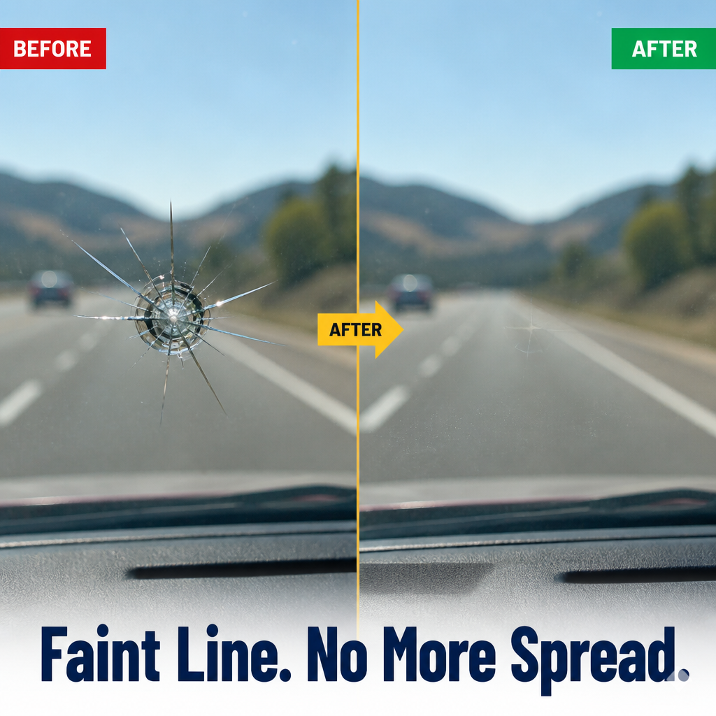CrystalSeal™ — Seal Stone Chips and Prevent Cracks From Widening in 10 Minutes